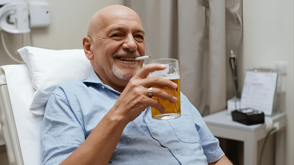 funnypatientsmokingdrinking